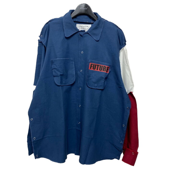 楽天市場】【中古】Mountain Research No Sew Shirt 2 ブルー サイズ 