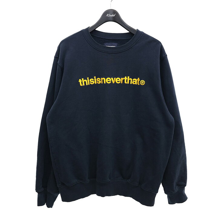 楽天市場】【中古】thisisneverthat ロゴ刺繍スウェット ネイビー 