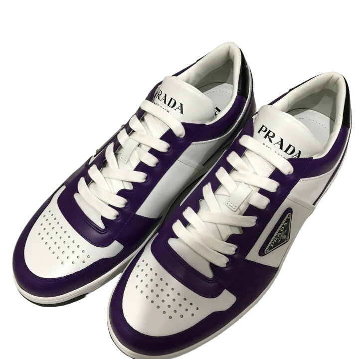 楽天市場】【中古】PRADA ダウンタウンレザースニカー ホワイト 