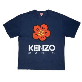 【中古】KENZO　2023SS BOKE FLOWER フラワープリント半袖Tシャツ ネイビー サイズ：XL 【070424】（ケンゾー）