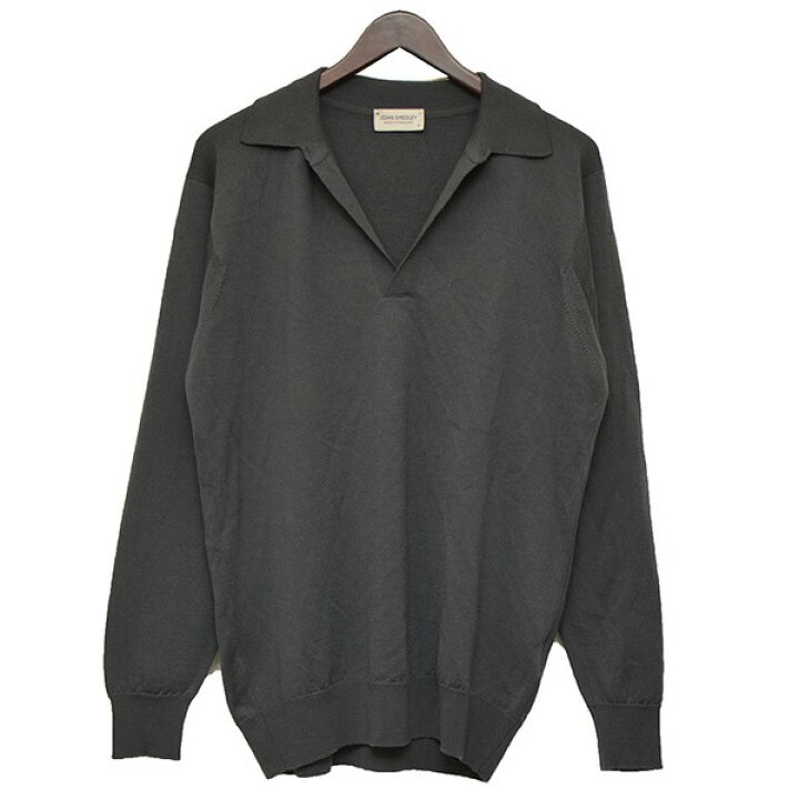 楽天市場】【中古】JOHN SMEDLEY スキッパーニットポロシャツ ダーク 