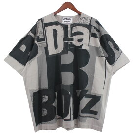 【中古】COMME des GARCONS　AD2023 JOHN DOVE ＆ MOLLY プリント Tシャツ グレー サイズ：Free 【060424】（コムデギャルソン）