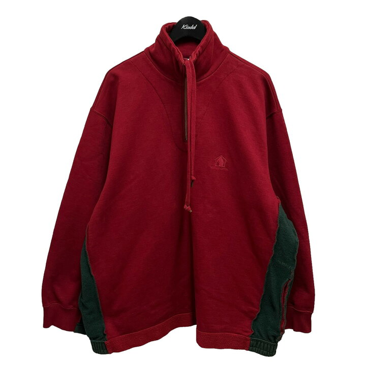 楽天市場】【中古】VETEMENTS ハーフジップスウェット レッド×グリーン 