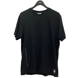 【中古】MONCLER　×FRAGMENT DESIGN 「MAGLIA」 プリントTシャツ ブラック サイズ：S 【070424】（モンクレール）