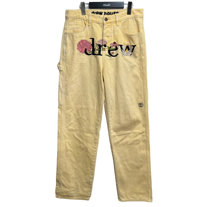 楽天市場】【中古】Drew Houseエンブロイダリーデニムパンツ イエロー 