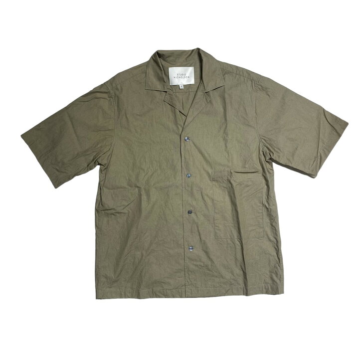 楽天市場】【中古】STUDIO NICHOLSON SHORT SLEEVE CAMP COLLAR SHIRT 