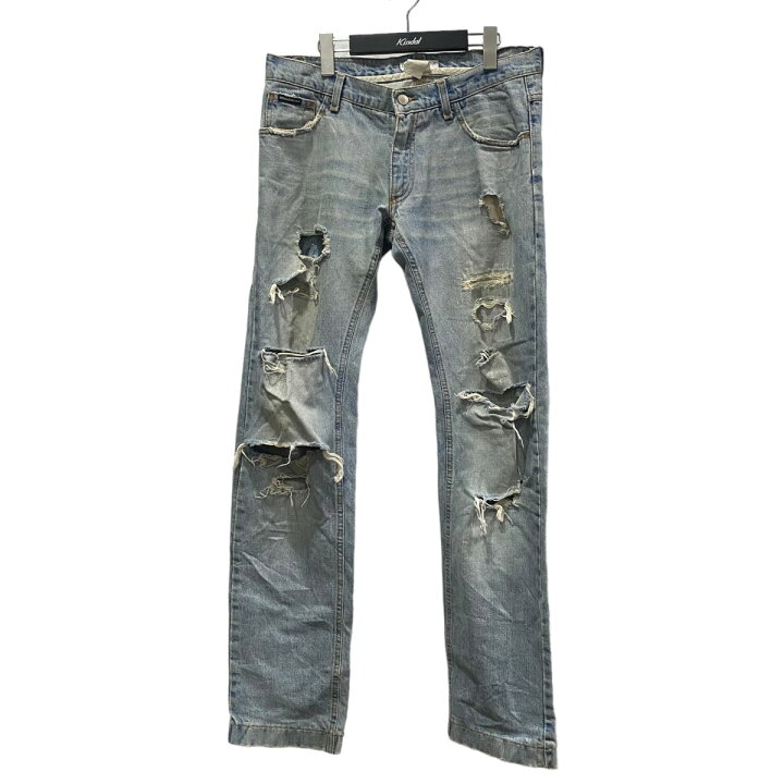 楽天市場】【中古】DOLCE＆GABBANA クラッシュデニムパンツ ライト 