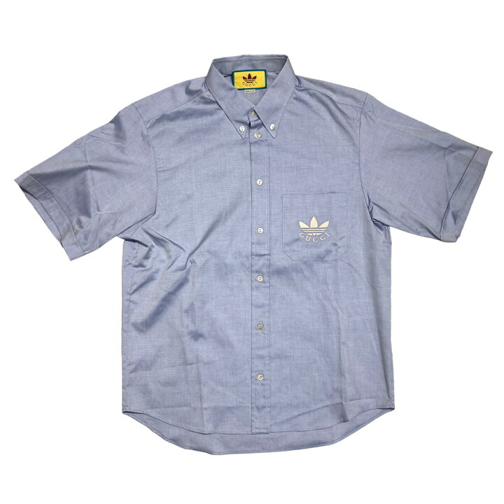 楽天市場】【中古】GUCCI×ADIDASOxford Cotton S／S Shirt 半袖ボタン 