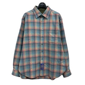 【中古】Maison Margiela×PENDLETON　2023AW ウールチェックシャツ マルチカラー サイズ：38 【090424】（メゾンマルジェラ　ペンドルトン）