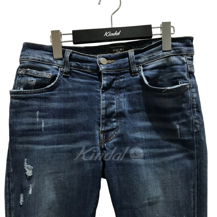 楽天市場】【中古】AMIRI ダメージ加工デニムパンツ インディゴ サイズ  