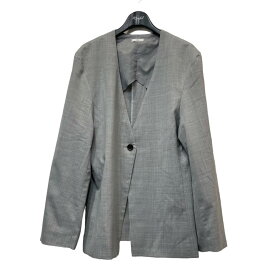 【中古】zoe23SS ｢collarless jacket｣ノーカラージャケット 231ZOE-JK01 グレー サイズ：フリーサイズ【価格見直し】