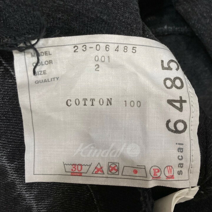 楽天市場】【中古】sacai 23SS ノースリーブデニムトップス 23-06485 