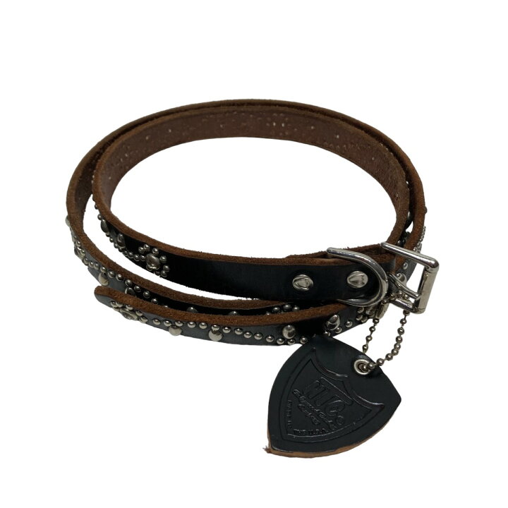 楽天市場】【中古】HTC フラワースタッズナローベルト ブラウン サイズ  