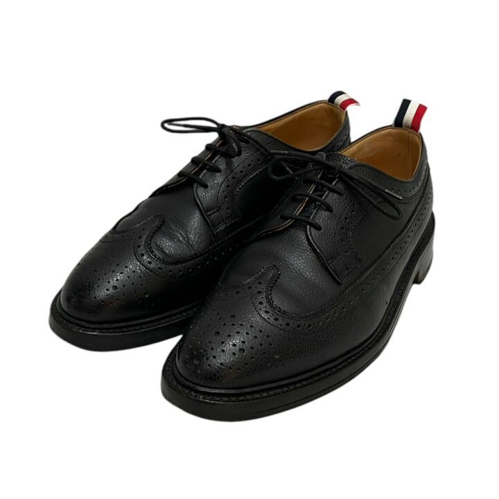 楽天市場】【中古】THOM BROWNE ウイングチップシューズ ブラック 