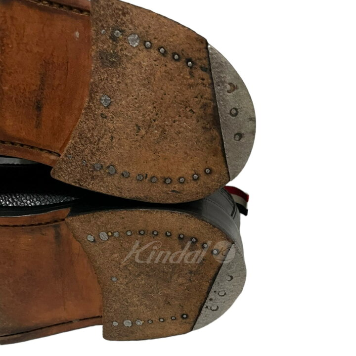 楽天市場】【中古】THOM BROWNE ウイングチップシューズ ブラック 