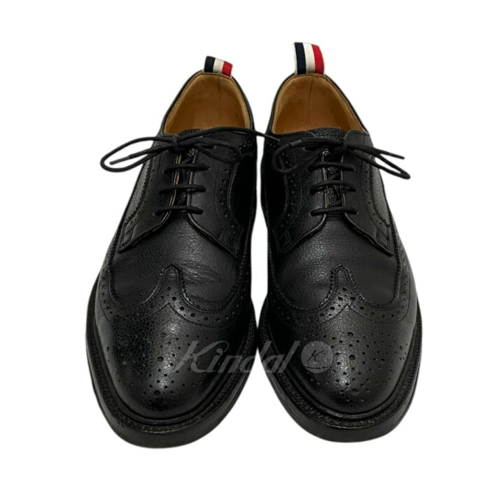 楽天市場】【中古】THOM BROWNE ウイングチップシューズ ブラック 