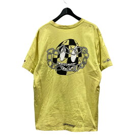 【中古】CHROME HEARTS×MATTY BOYマッティボーイ プリントTシャツ ライトイエロー サイズ：XXL