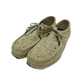 【中古】Clarks　×WIND AND SEA／×atmos／Wallabee レザーサンダル 23FA-S ベージュ サイズ：28 【100424】（クラークス）