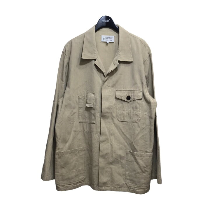 楽天市場】【中古】Maison Margiela 20SS リネンカバーオールシャツ 