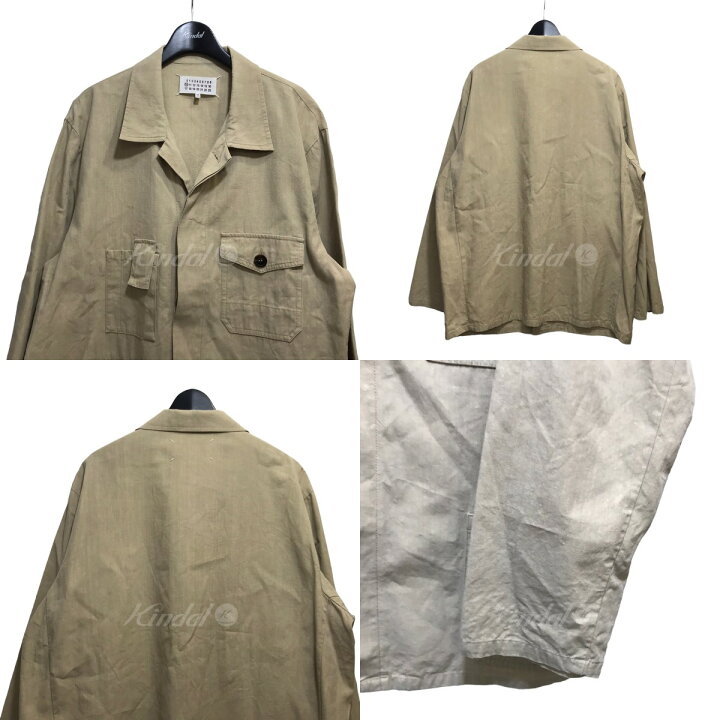 楽天市場】【中古】Maison Margiela 20SS リネンカバーオールシャツ 