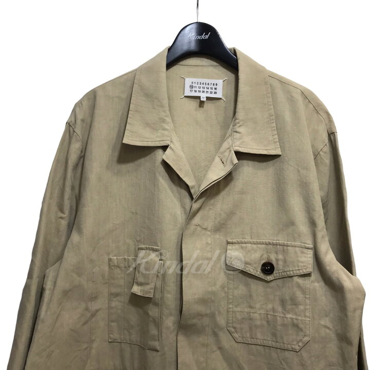 楽天市場】【中古】Maison Margiela 20SS リネンカバーオールシャツ 