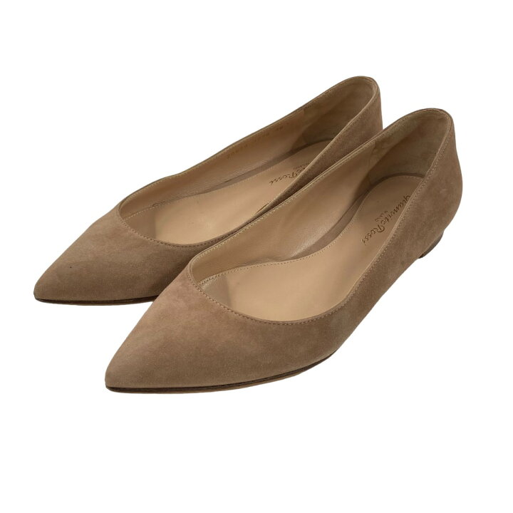 楽天市場】【中古】Gianvito Rossiスエードフラットパンプス 20879 