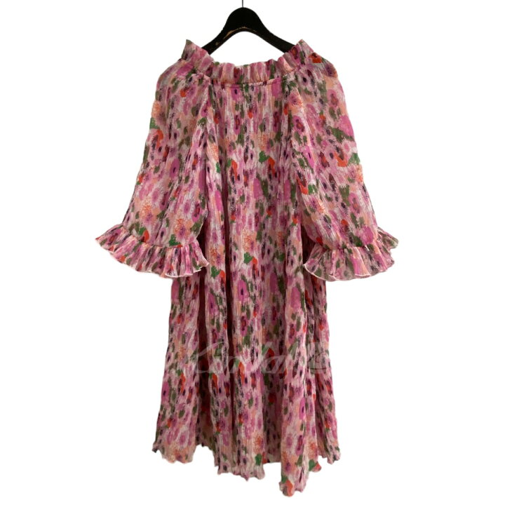 楽天市場】【中古】Ganni プリーツフローラルドレスワンピース 