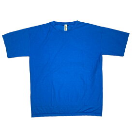 【中古】nagonstans　サイドスリット半袖Tシャツ／470es260-1510 ブルー サイズ：38 【100424】（ナゴンスタンス）