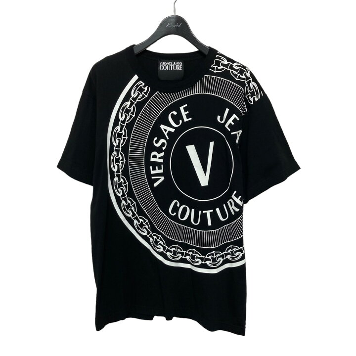 楽天市場】【中古】VERSACE JEANS COUTURE プリントTシャツ ブラック  