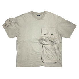 【中古】JACQUEMUS　カーゴポケット　半袖カットソー　Tシャツ ベージュ サイズ：XL 【110424】（ジャックムス）