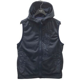 【中古】DAIWA LIFESTYLE　フーデッドフリースベスト FLEECE VEST DV-128-5023WEX ネイビ サイズ：JP：S、US／EU：XS 【110424】（ダイワ ライフスタイル）