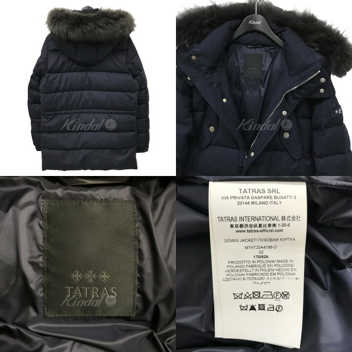 楽天市場】【中古】TATRASラクーンファー付 ウールダウンジャケット  