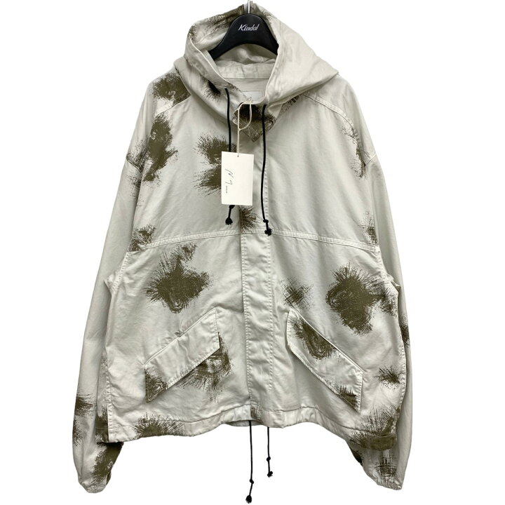 24SS】Ancellm CAMO HOODIE JACKET(SNOW)
