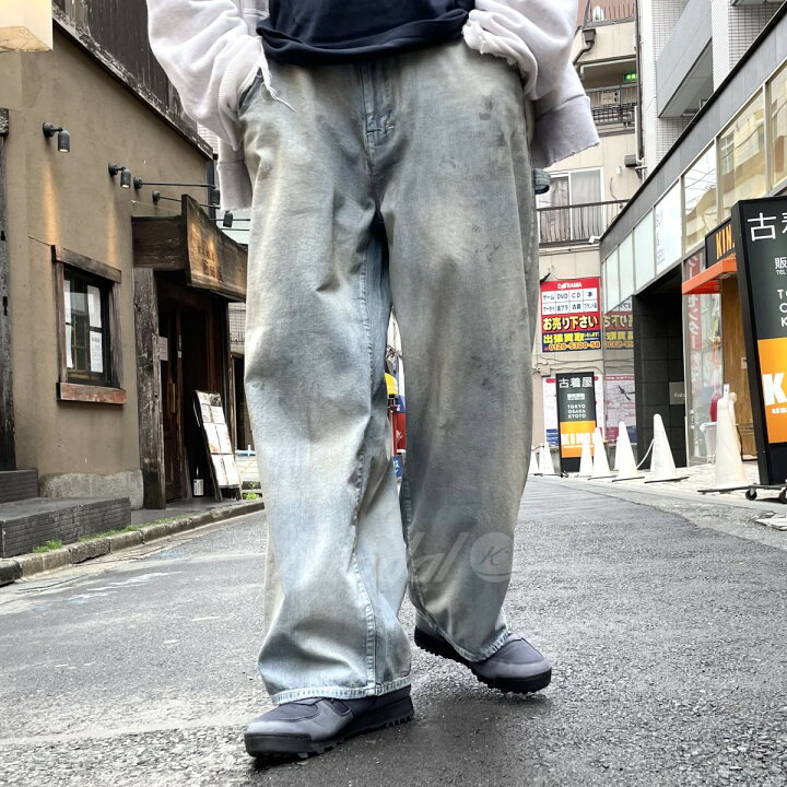 楽天市場】【中古】ANCELLM 24SS Aging Painter Pantsエージング加工 