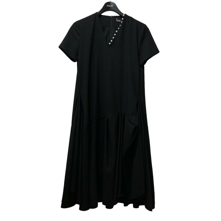 楽天市場】【中古】hue DAY TO EVENINGパール付き Vネックフレア 