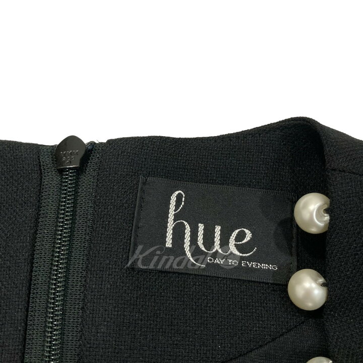 楽天市場】【中古】hue DAY TO EVENINGパール付き Vネックフレア 
