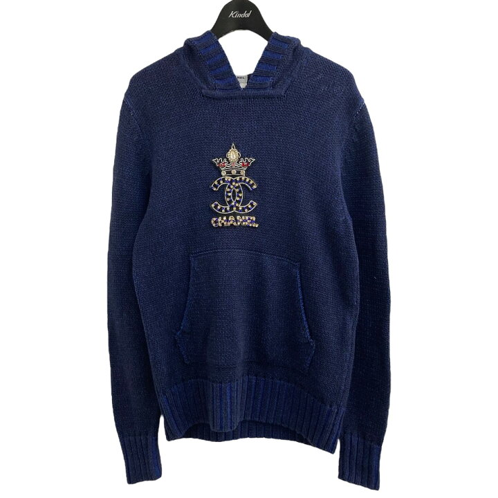 楽天市場】【中古】CHANEL カシミヤ混ココマークビジューニット 