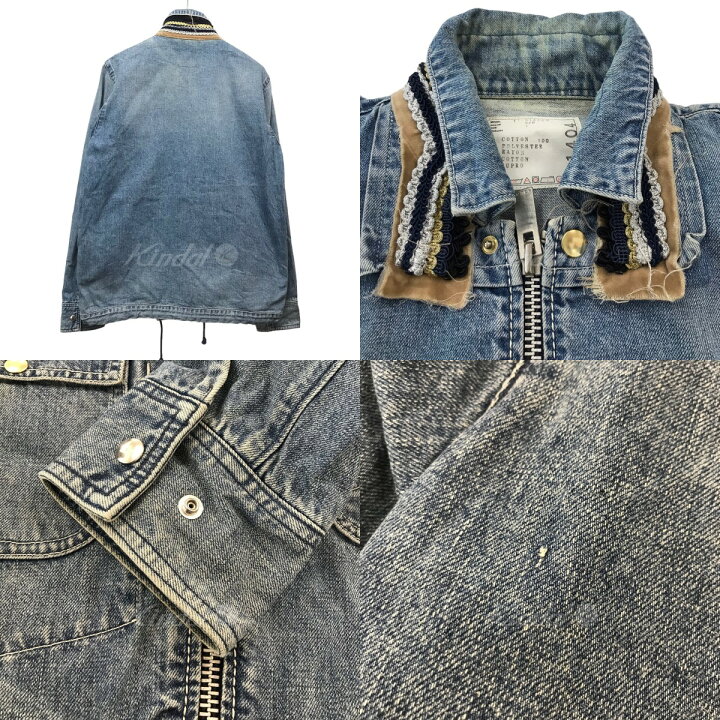 楽天市場】【中古】sacai17AW「Denim Coverall」チロリアン装飾デニム 