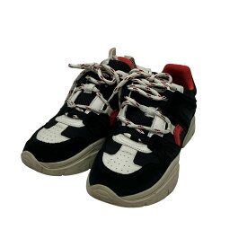 【中古】ISABEL MARANT　KINDSAY SNEAKERS BK005219A015S ブラック×レッド サイズ：36 【120424】（イザベルマラン）