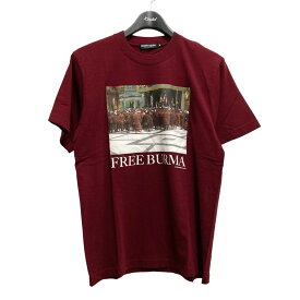 【中古】UNDERCOVER　FREE BURMA プリントTシャツ レッド サイズ：M 【120424】（アンダーカバー）