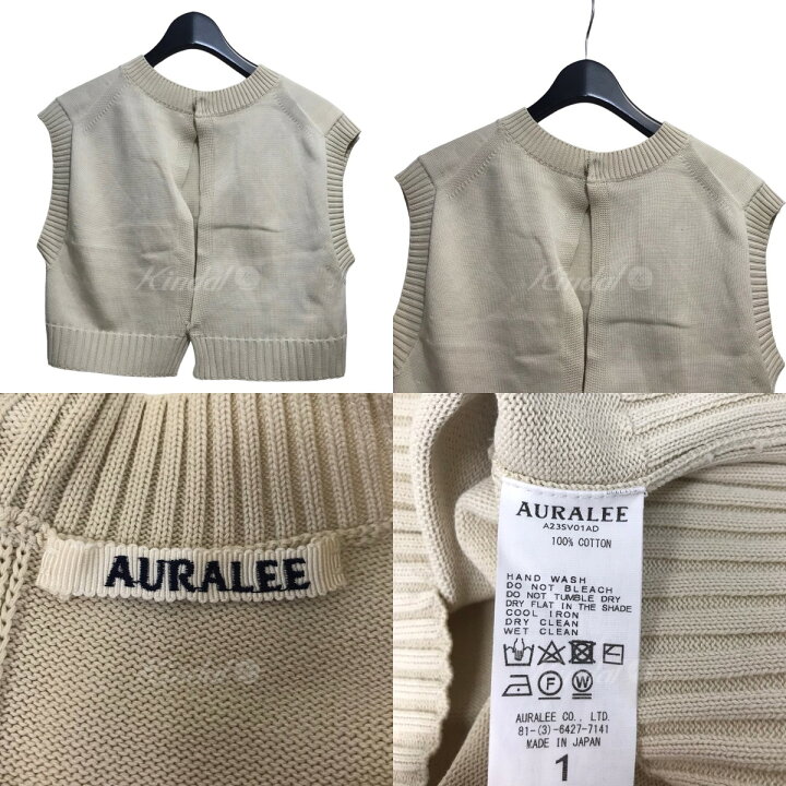 楽天市場】【中古】AURALEE 23SS｢DRY COTTON KNIT VEST｣ニットベスト 