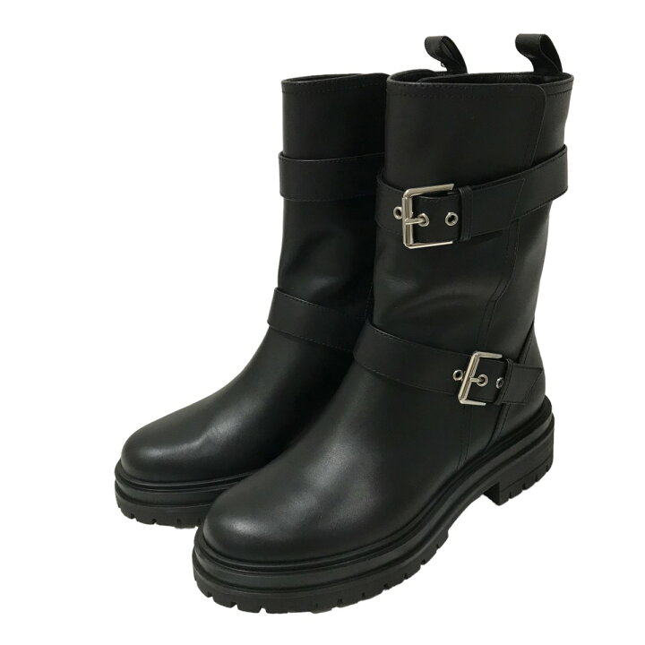 楽天市場】【中古】Gianvito Rossi「THIAGO」 バイカーブーツ ブラック 