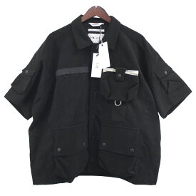 【中古】F／CE．DIGAWEL　23SS DIGAWEL 7 Pockets Corduroy S／S Shirt ポケットシャツ ブラック サイズ：L 【120424】（エフシーイー ディガウェル）