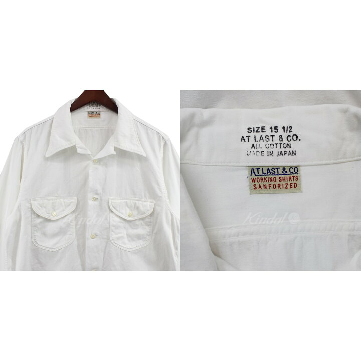 楽天市場】【中古】At Last＆Co． WORKING SHIRTS ワーキング シャツ 