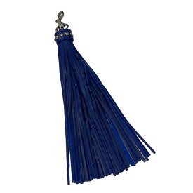 【中古】J＆M Davidson　TASSEL CHARM WITH STUD タッセルキーリング ブルー 【140424】（ジェイアンドエム　デヴィッドソン）