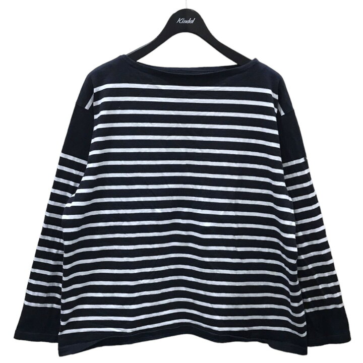 楽天市場】【中古】OUTIL ボーダー柄カットソー バスクシャツ ネイビー  