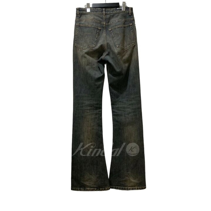 楽天市場】【中古】BALENCIAGA ウォッシュド加工ブーツカットデニム  