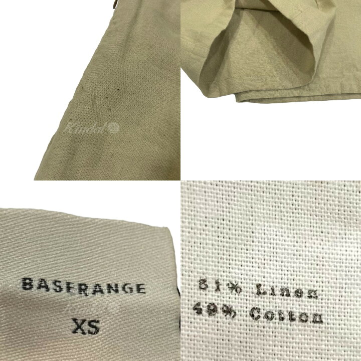 楽天市場】【中古】BASERANGEコットンリネンワイドパンツ ベージュ  