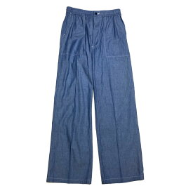 【中古】HYKE　2023SS Chambray Pants パンツ コバルトブルー サイズ：4 【130424】（ハイク）