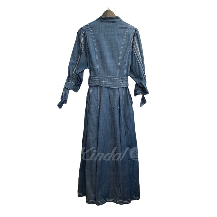 楽天市場】【中古】Her lip to「Chambray-trimmed Belted Long Dress 